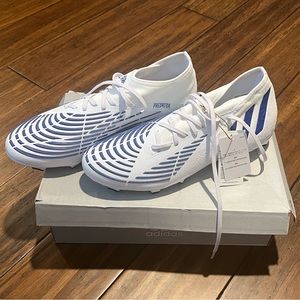 Adidas Predator Edge.2 FG Soccer Cleats Men Women White Blue GW2269